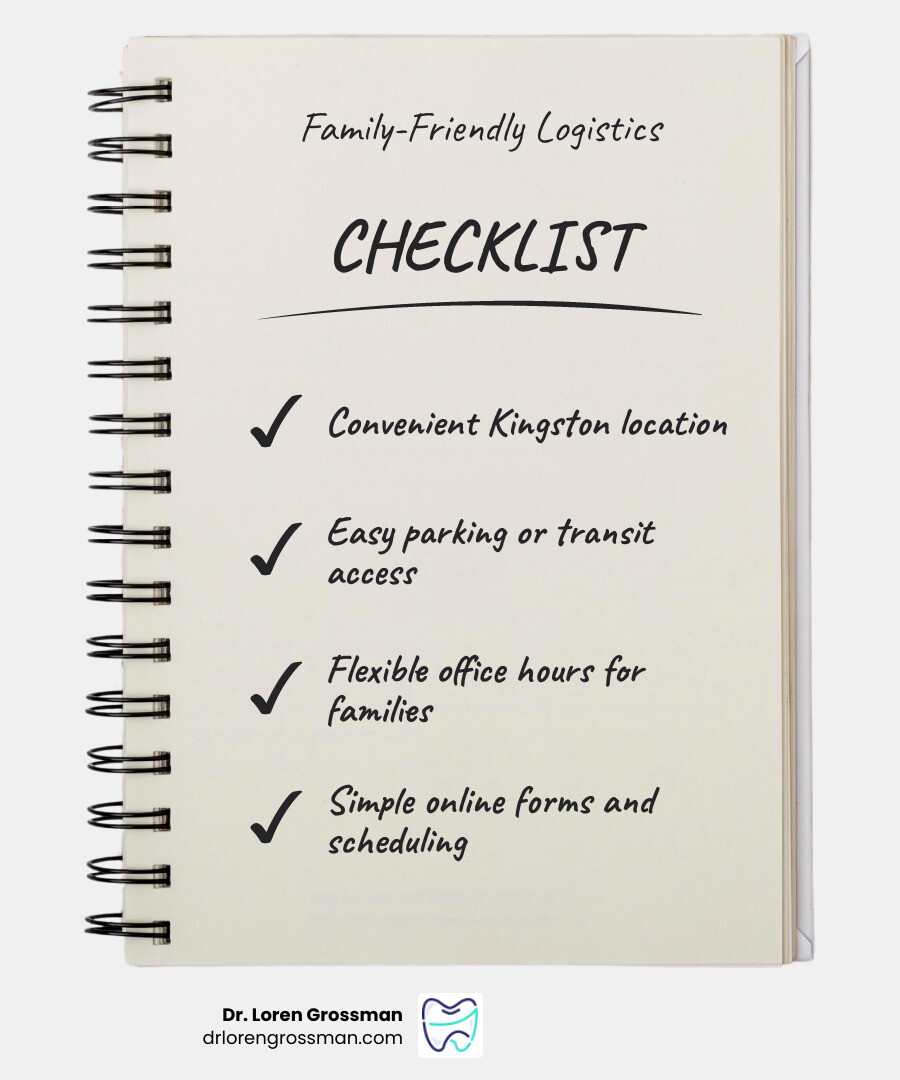 infographic comparing family dentist factors infographic