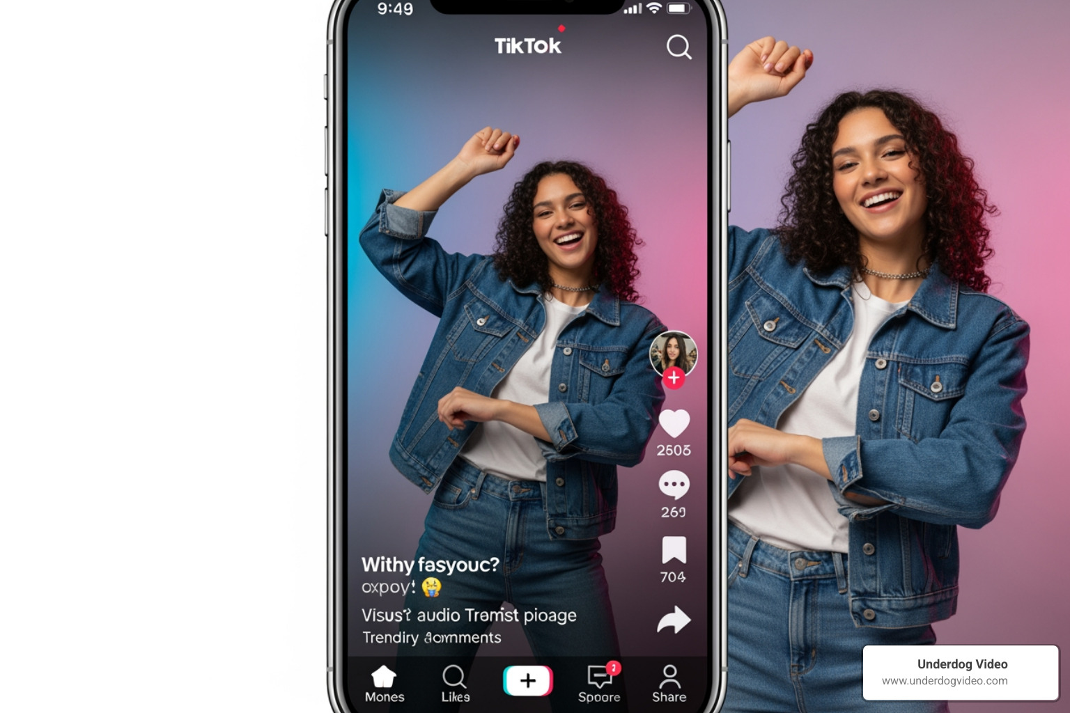 viral TikTok ad format showing vertical video with high personality and engagement