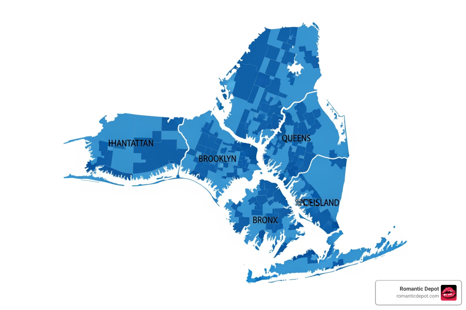 Map of NYC showing delivery coverage across Manhattan, Brooklyn, Queens, Bronx, and Staten Island Map of NYC showing delivery coverage across Manhattan, Brooklyn, Queens, Bronx, and Staten Island