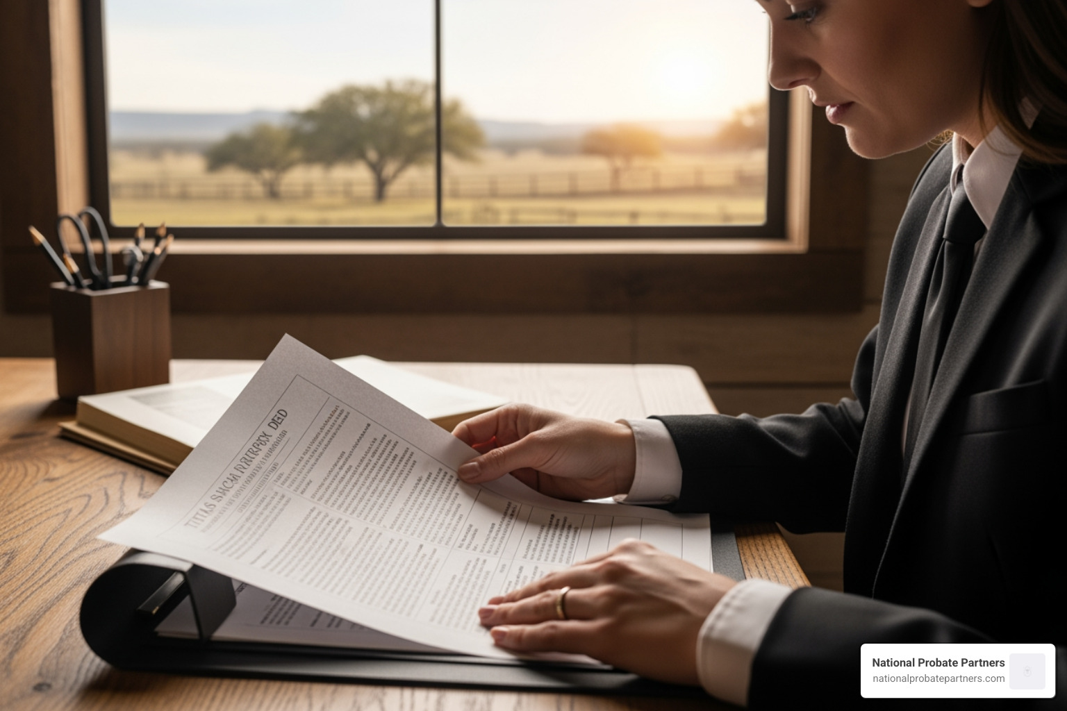 A Texas ranch deed being reviewed for probate necessity