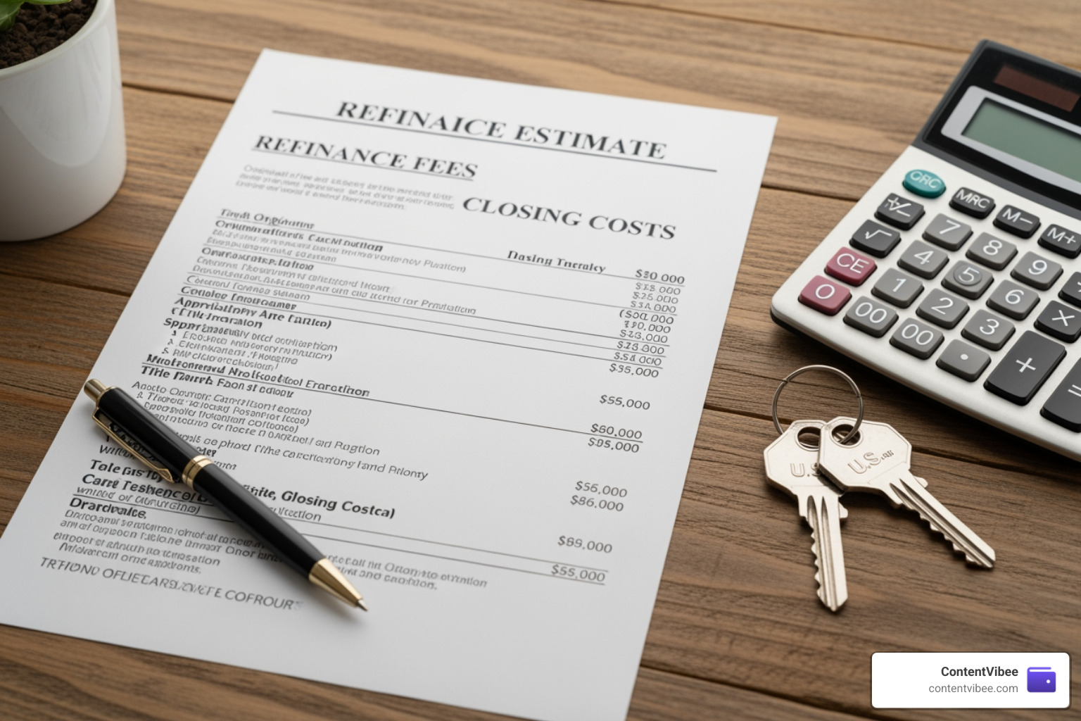 estimate of refinance fees and closing costs estimate of refinance fees and closing costs