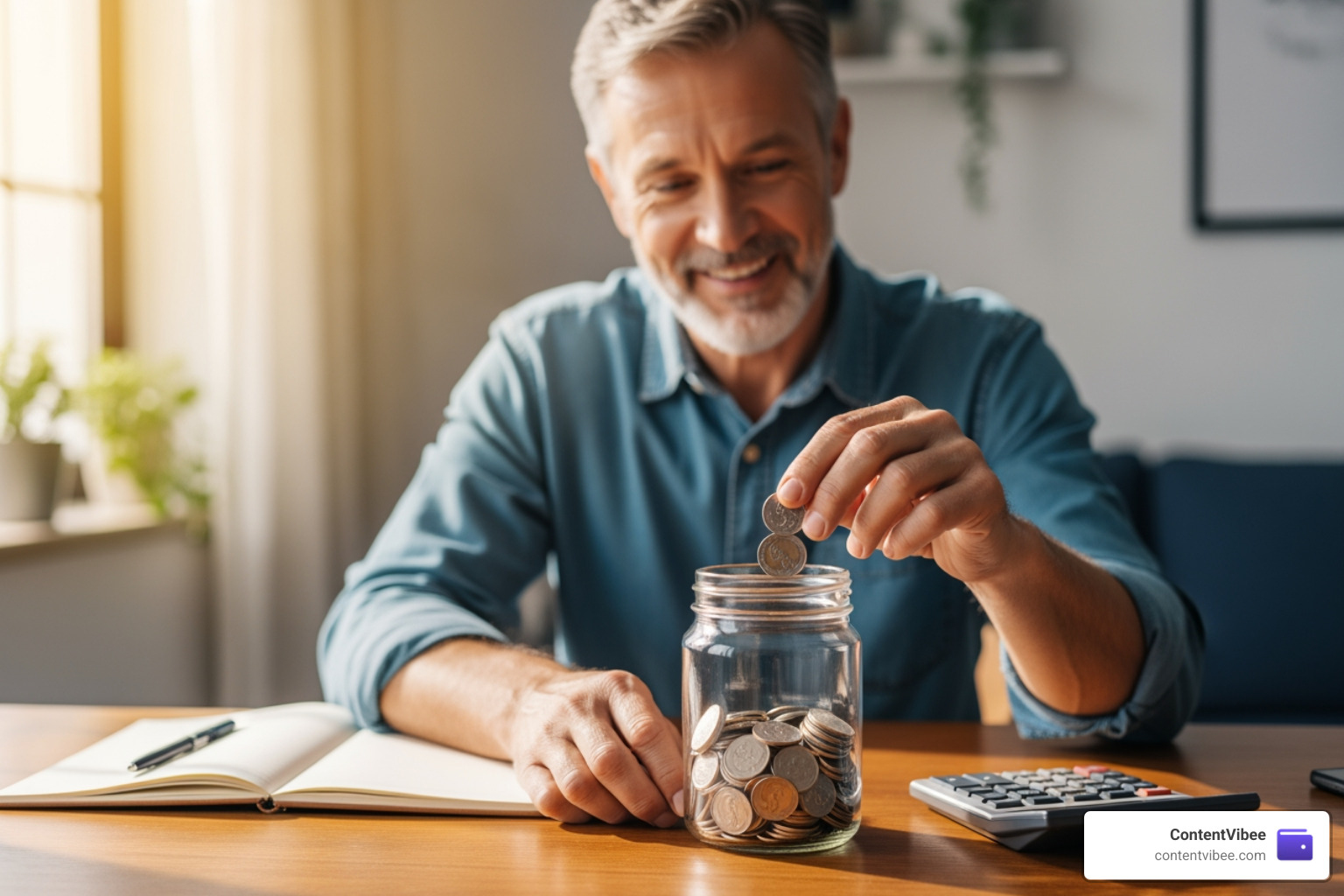 person putting coins into savings jar after budgeting person putting coins into savings jar after budgeting
