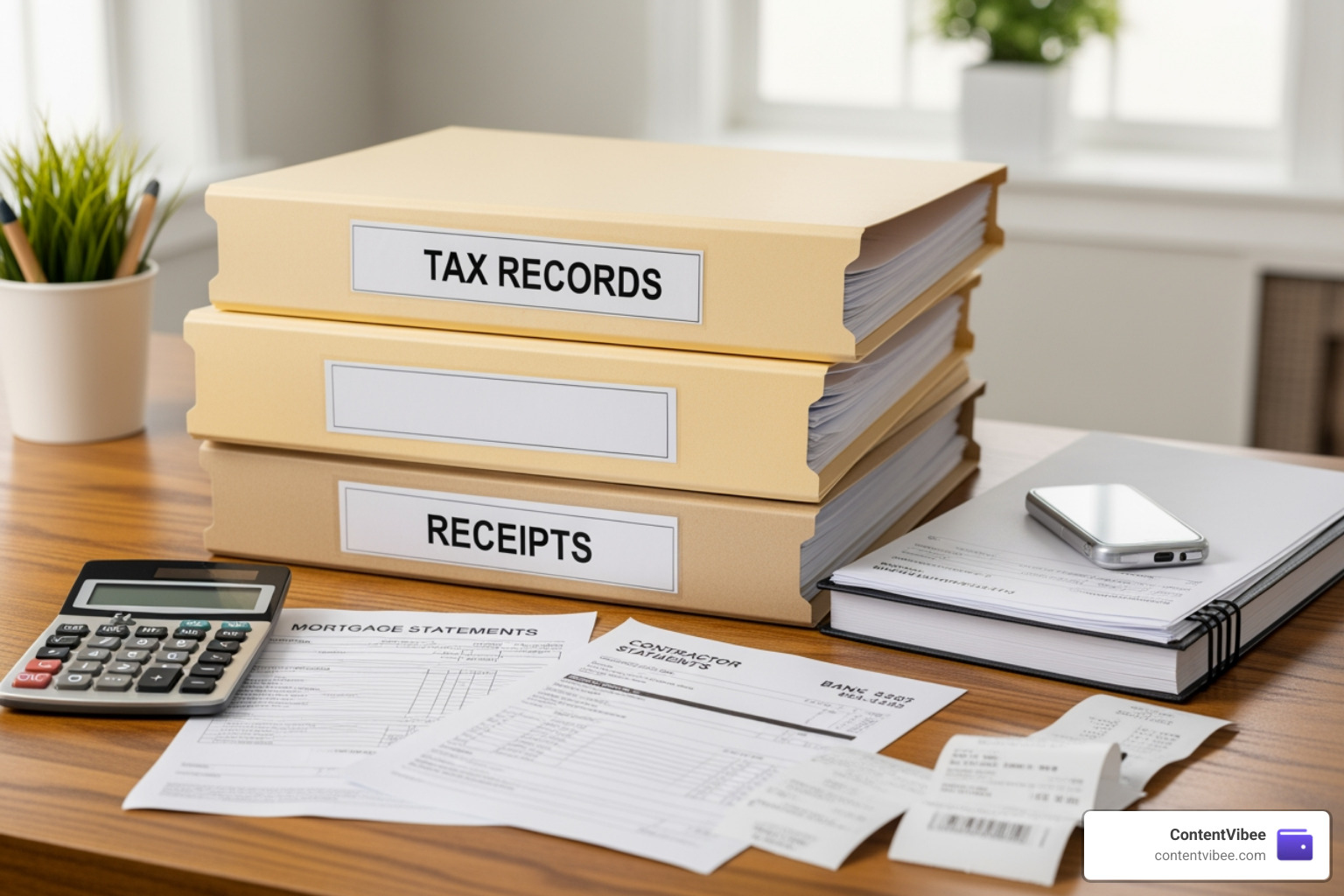 organized folders and receipts for tax records organized folders and receipts for tax records