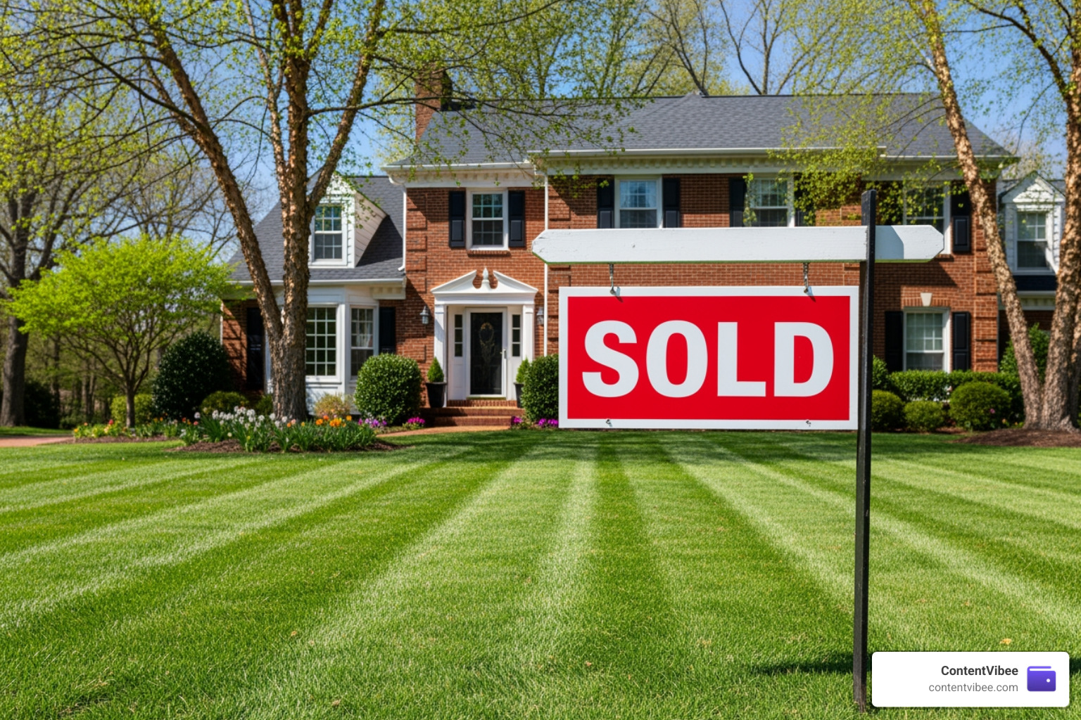sold sign in front of a virginia home sold sign in front of a virginia home