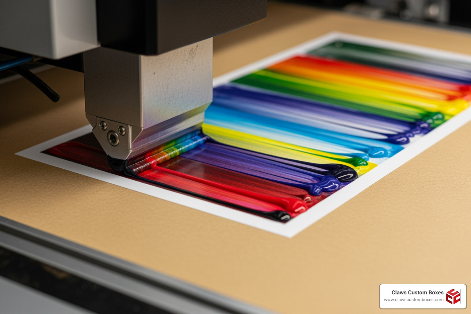 high-tech digital printing on natural kraft paper with vibrant colors