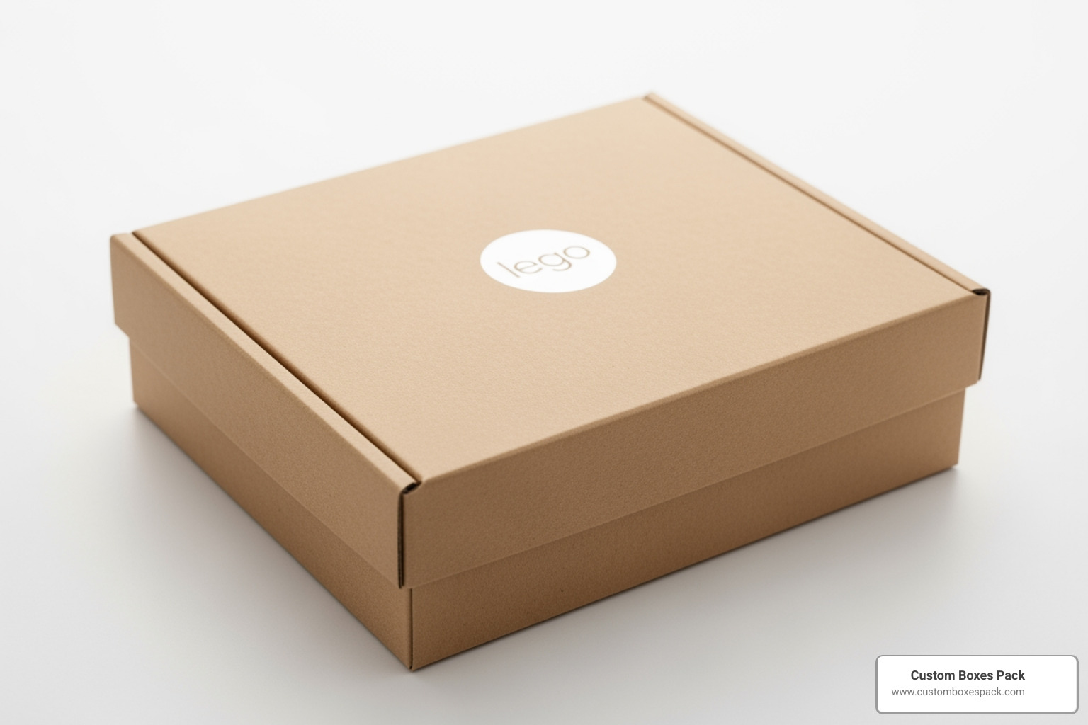 Eco-friendly kraft packaging with minimalist silver foil shine