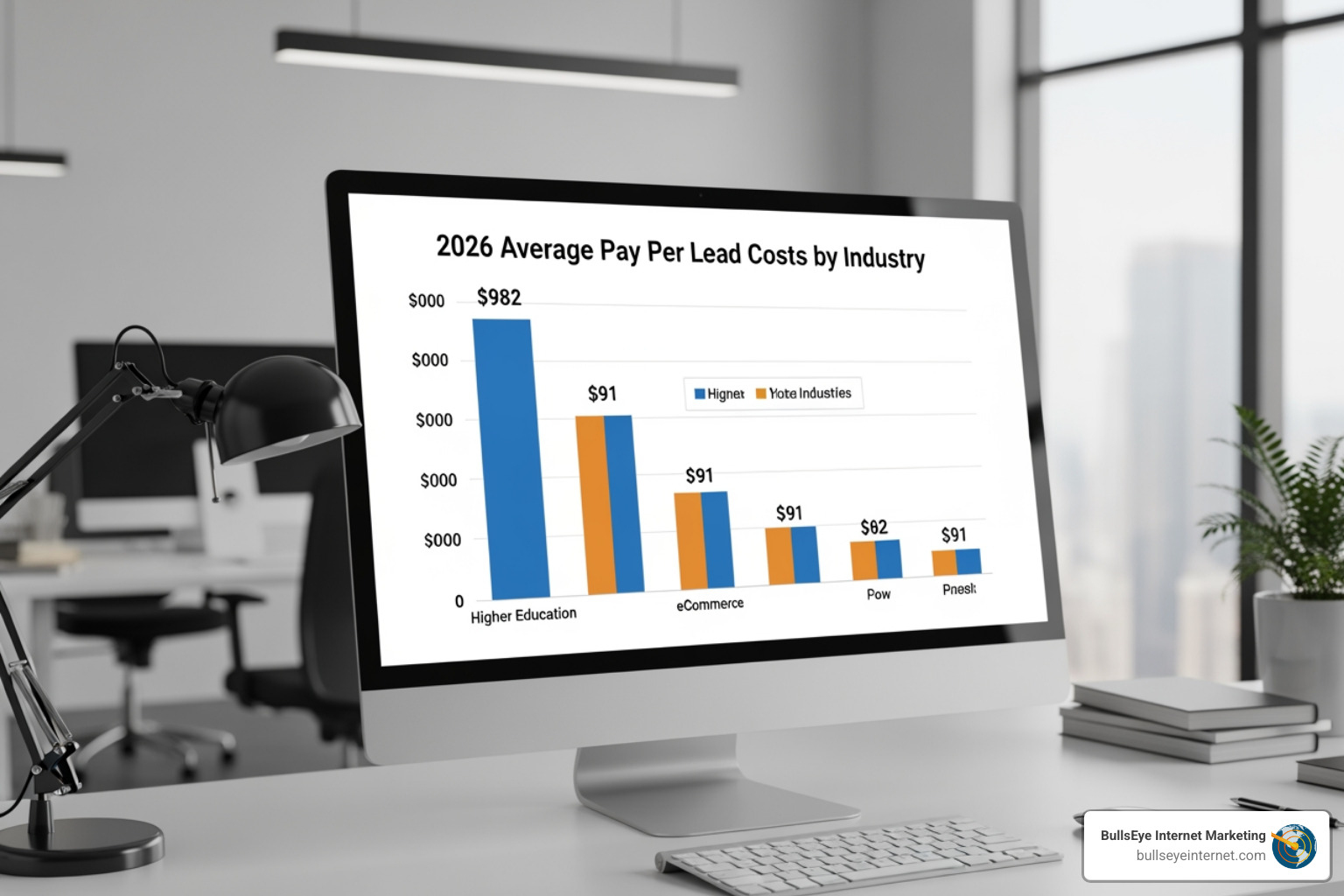 Chart showing 2026 industry lead cost averages Chart showing 2026 industry lead cost averages