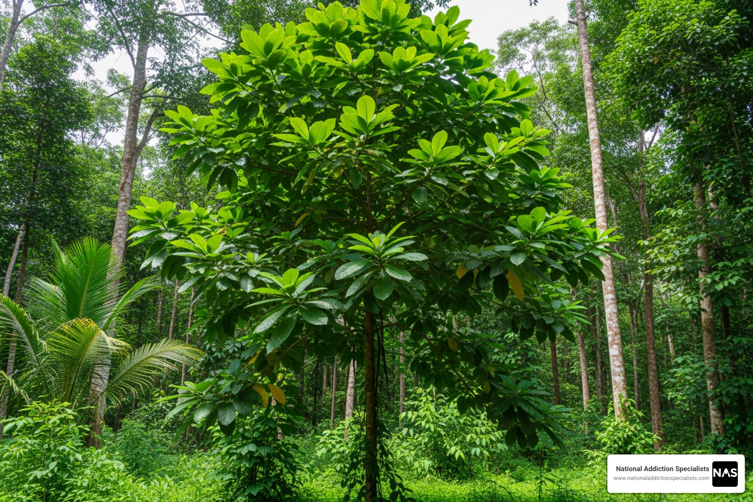 Kratom tree in natural habitat