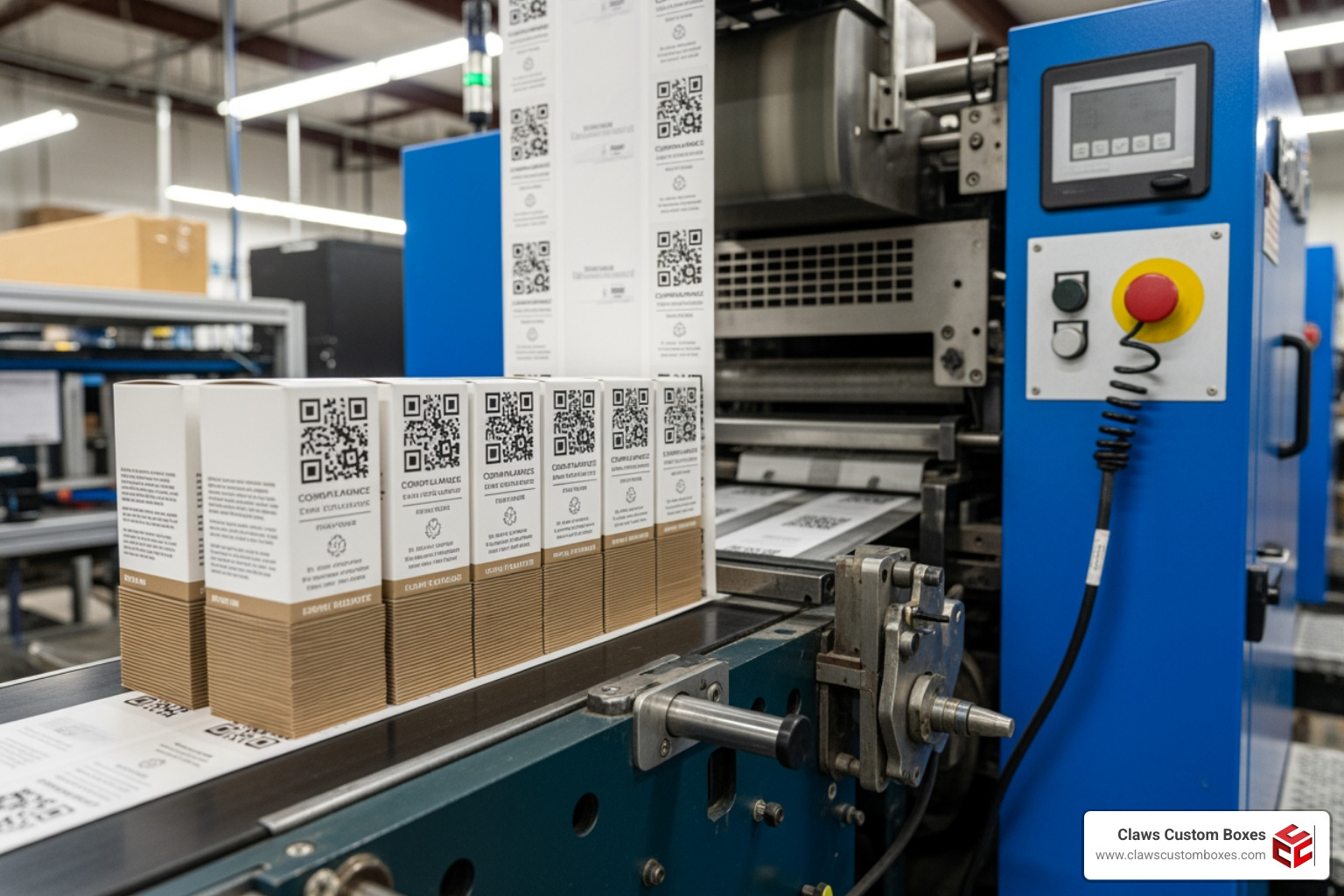 High-speed printing press producing custom tincture boxes with precision alignment