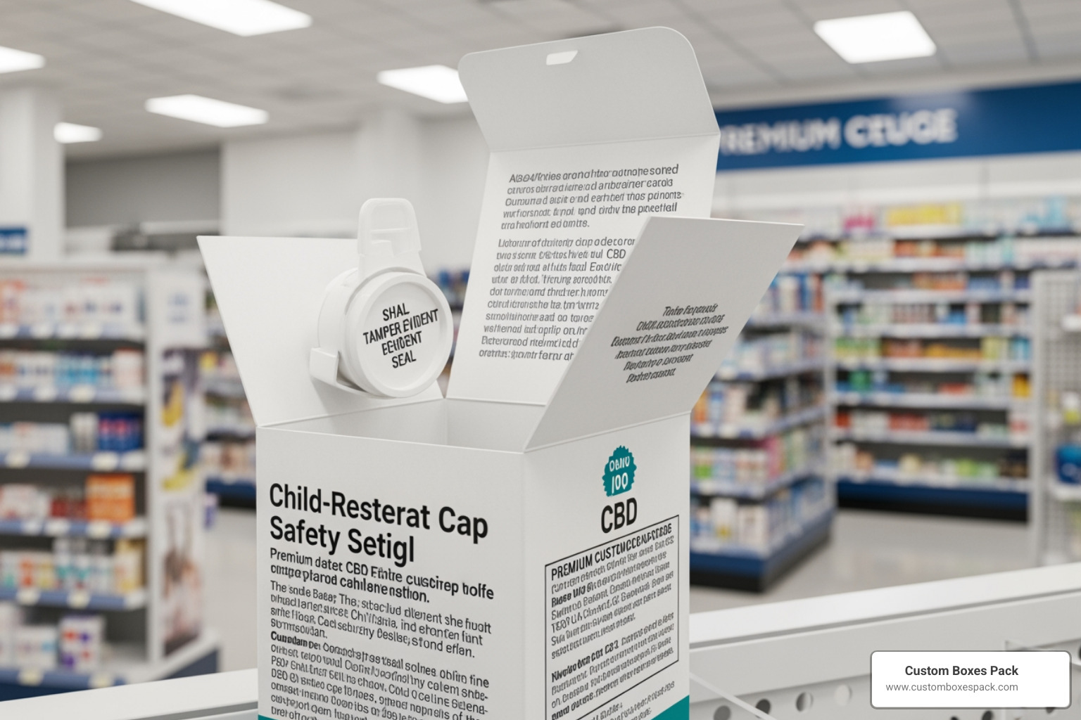 child-resistant CBD packaging with tamper-evident features