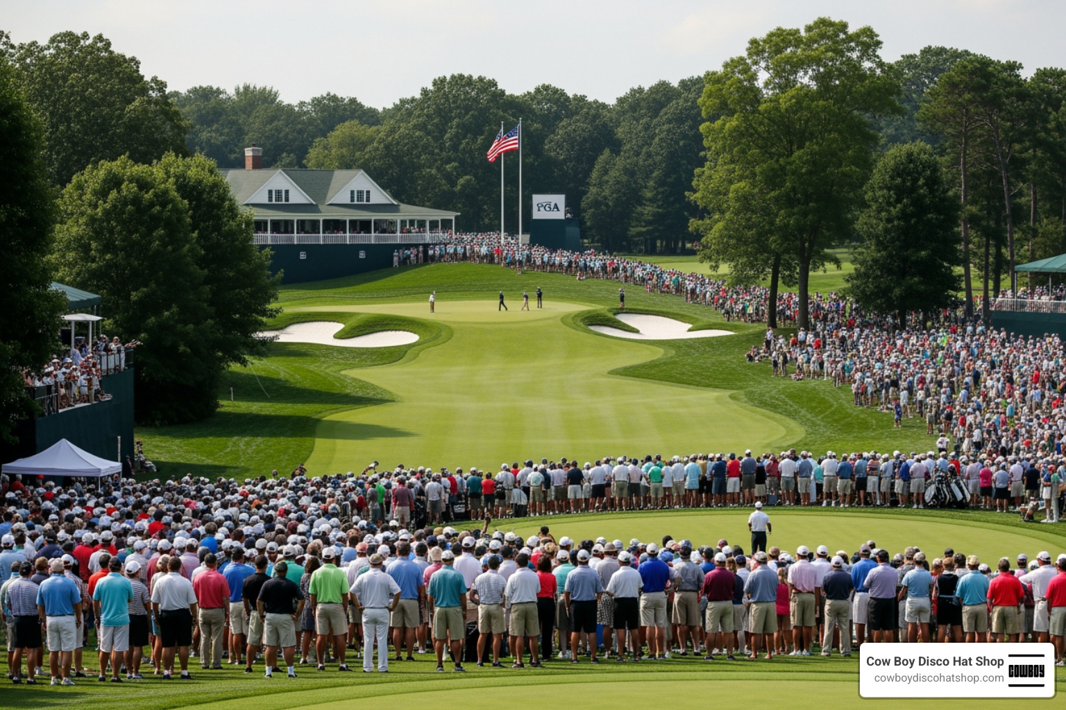 The gallery at Aronimink Golf Club watching the first round action