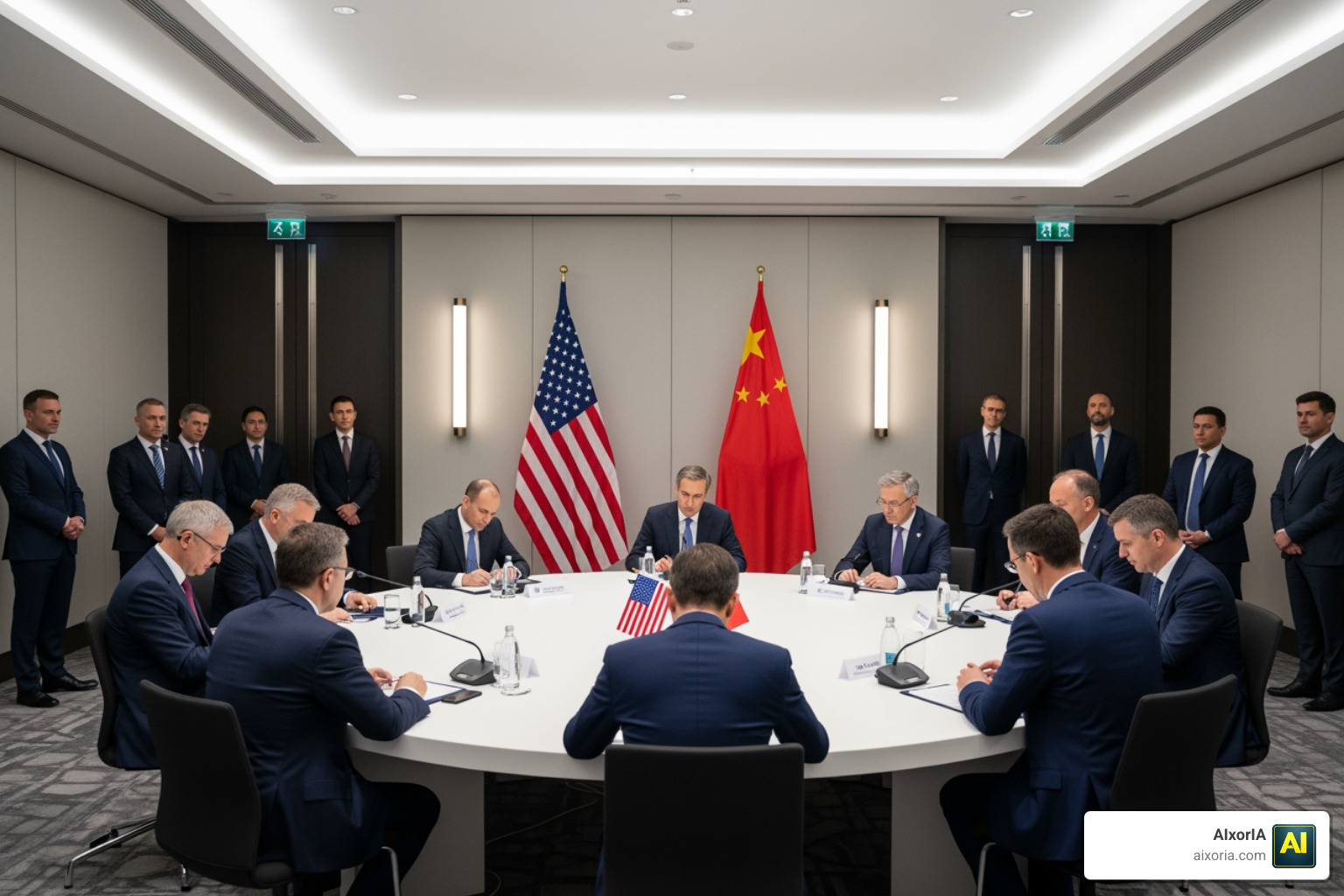 global AI governance summit with US and Chinese representatives
