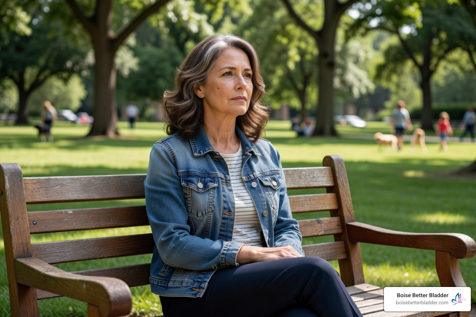 woman contemplating weak pelvic floor exercises