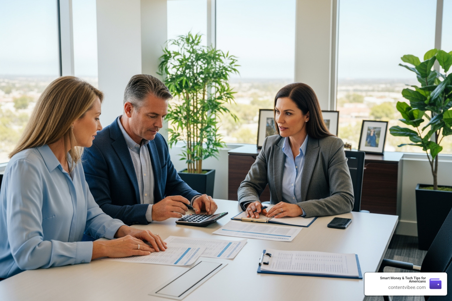 Financial advisor calculating complex asset division for a California divorce