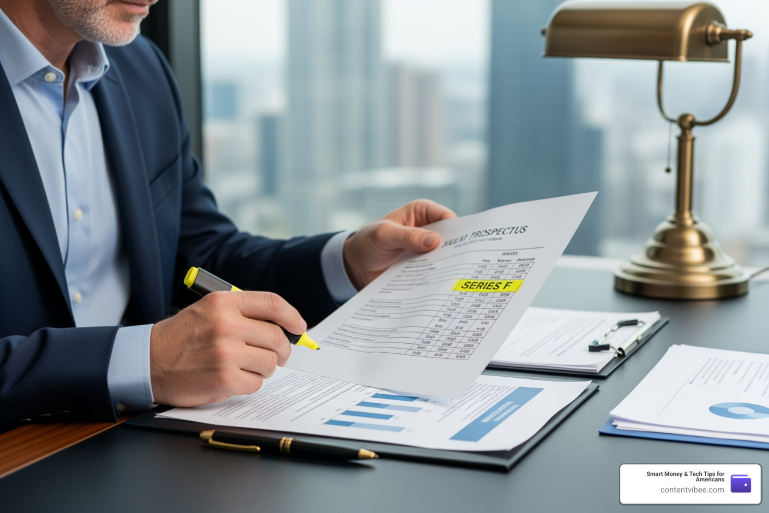 An investor reviewing a fund prospectus fee table highlighting the difference between Series A and Series F costs