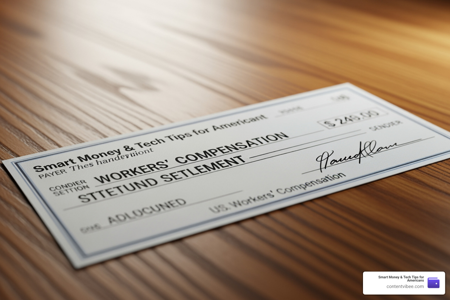settlement check for workers compensation settlement check for workers compensation