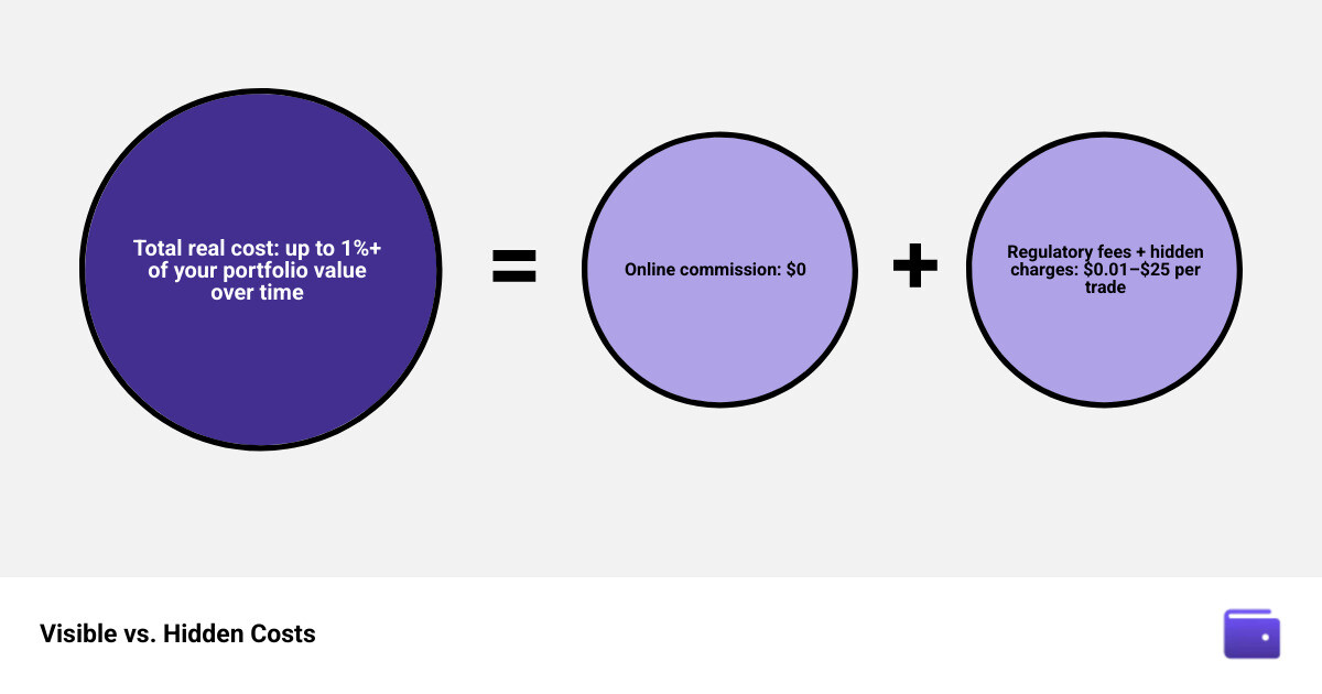 Visible vs. hidden costs of liquidating a portfolio infographic infographic