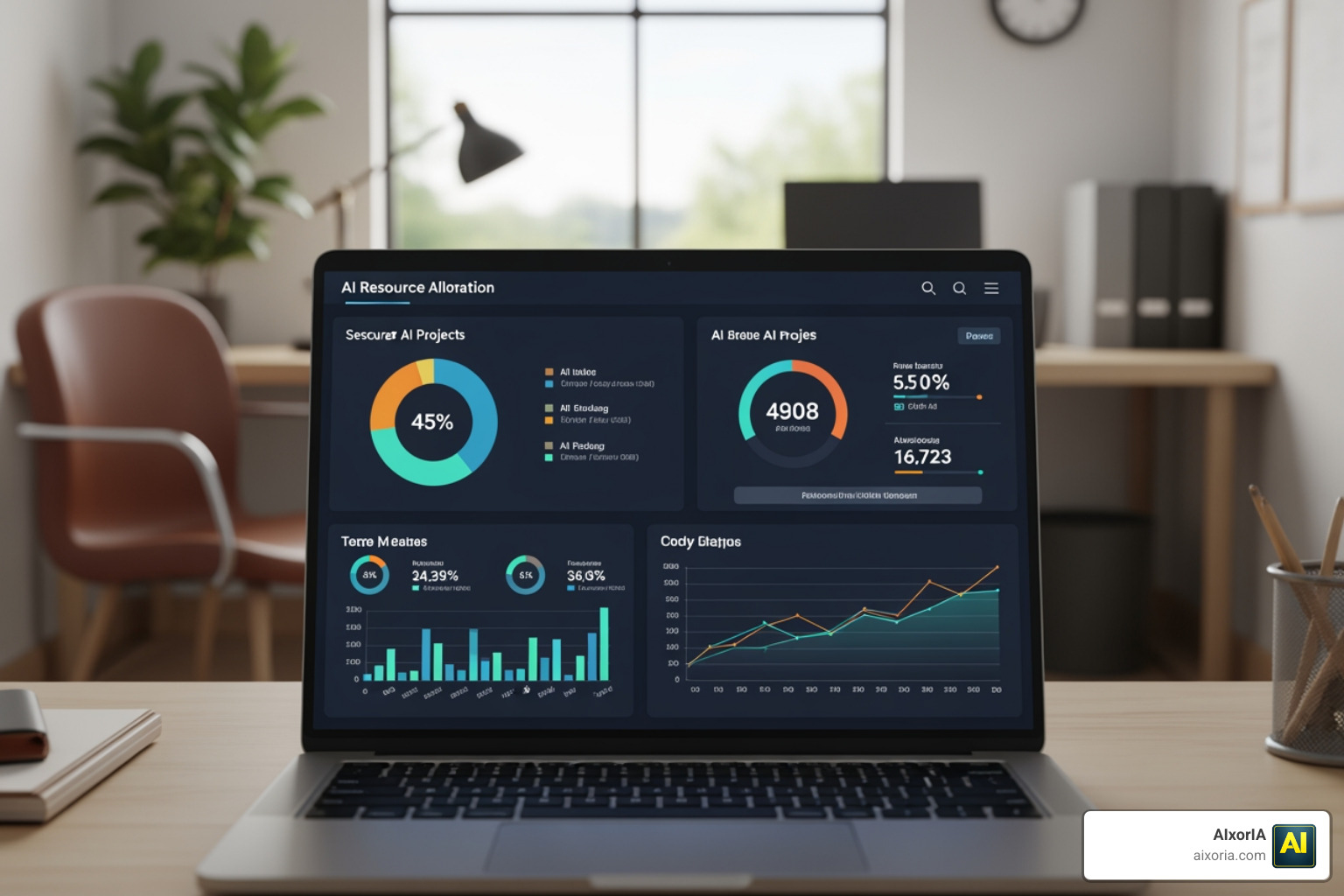 AI resource allocation digital dashboard