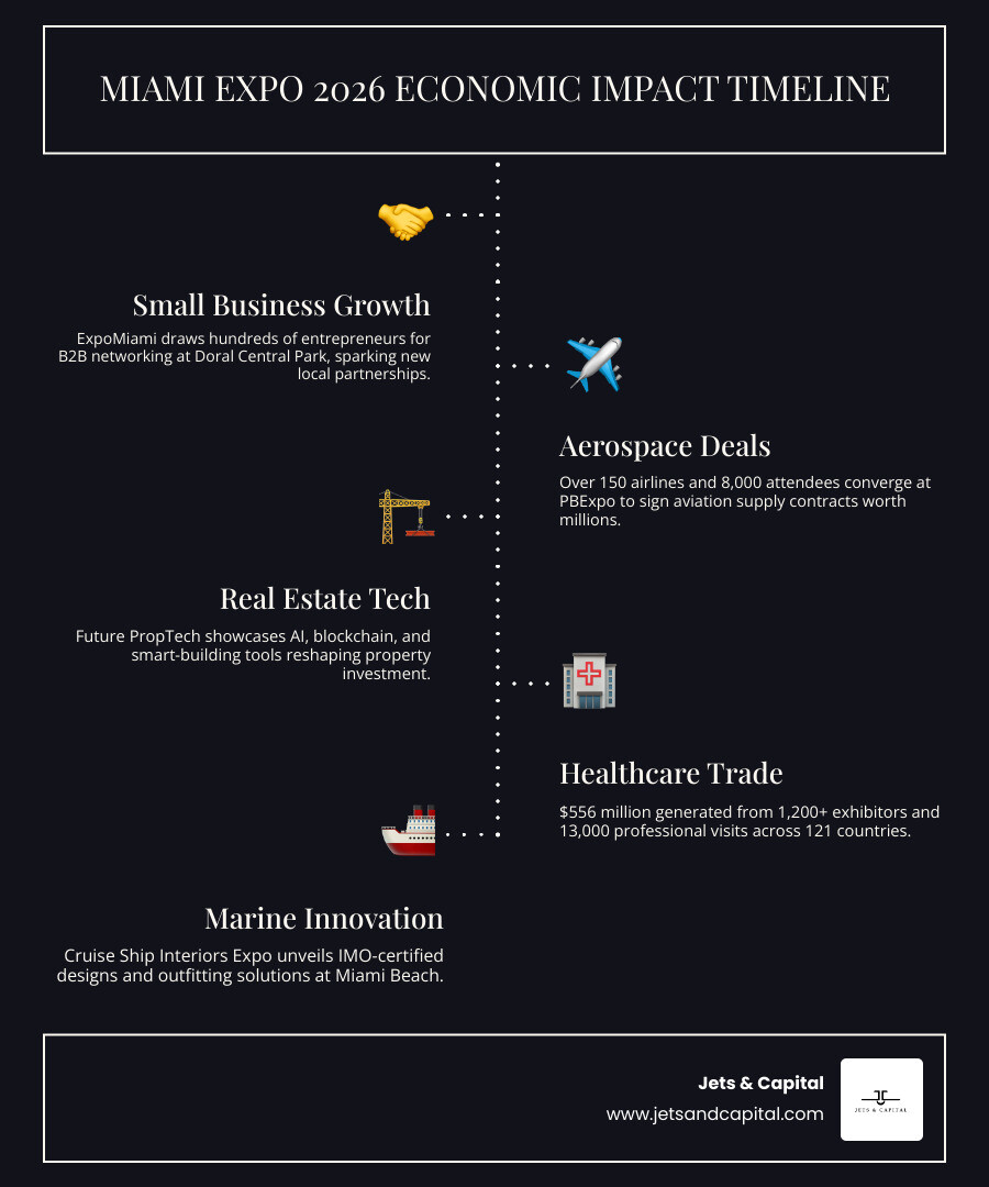 Miami Expo 2026 economic impact and attendee statistics infographic infographic Miami Expo 2026 economic impact and attendee statistics infographic infographic