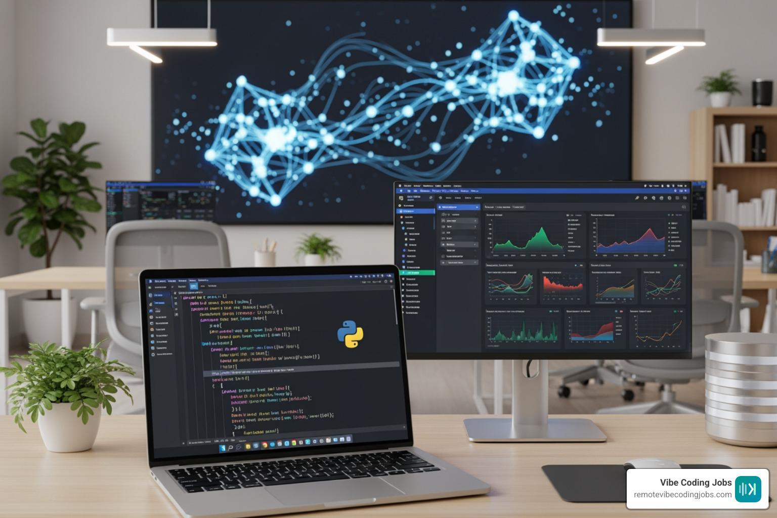 Modern AI tech stack including LangChain, Python, and vector databases