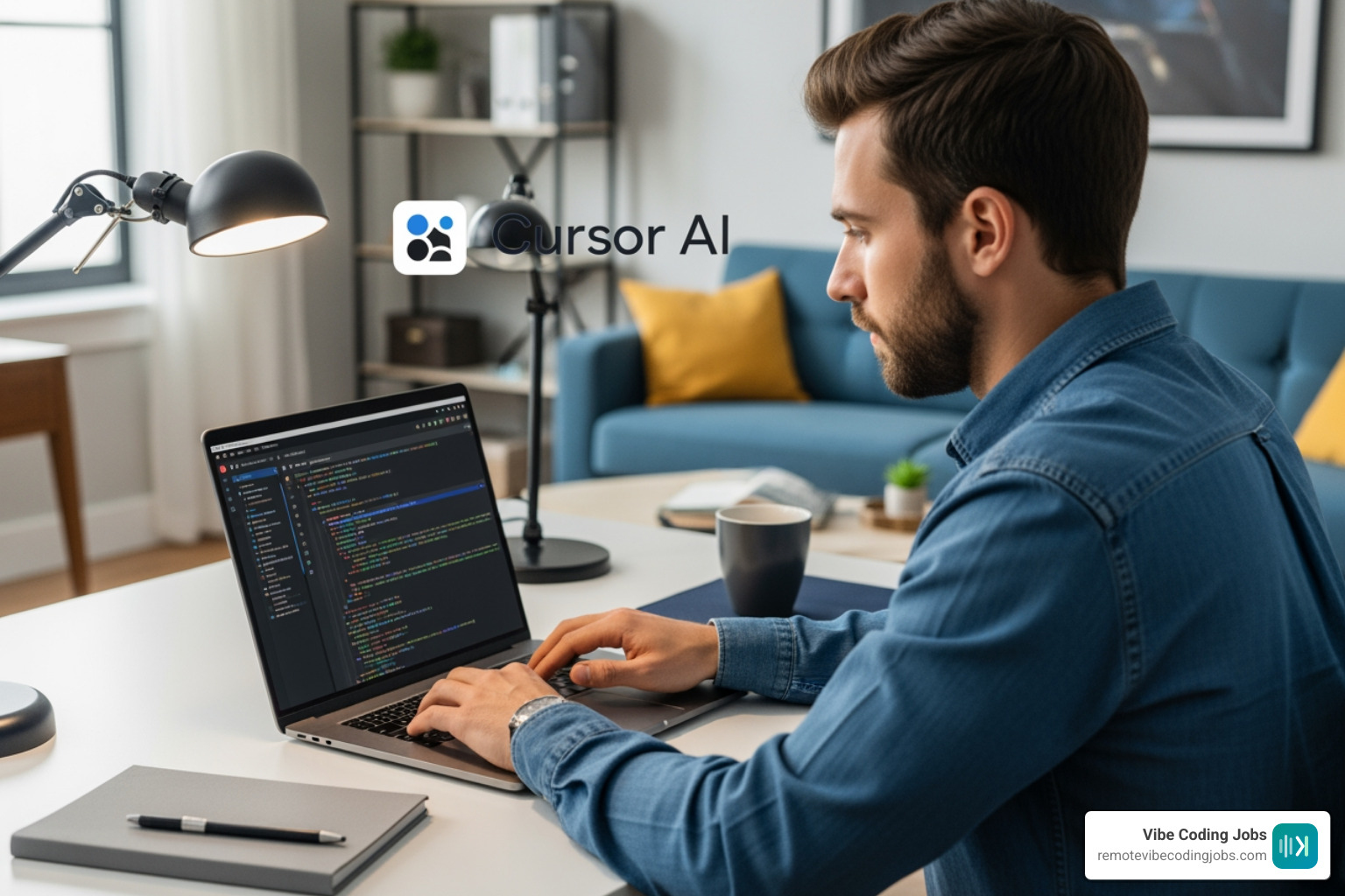 Developer using Cursor AI interface to rapidly prototype a full-stack application Developer using Cursor AI interface to rapidly prototype a full-stack application
