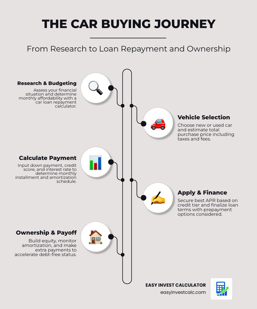 Table comparing car loan APR by credit score tiers infographic