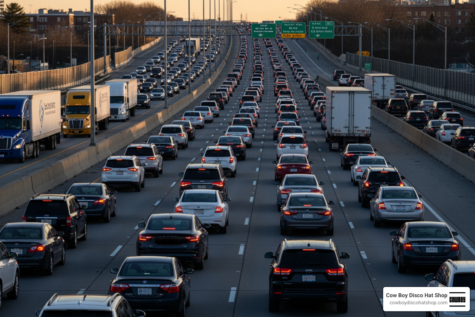 Heavy traffic on the Long Island Expressway during LIRR strike