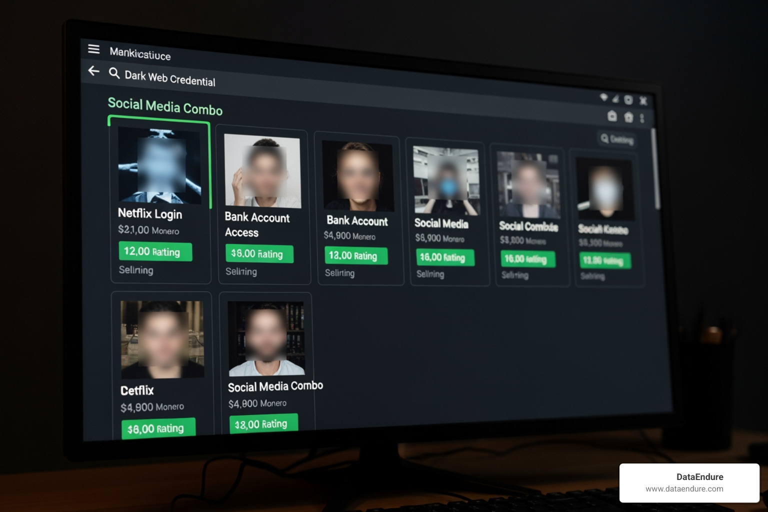 Dark web marketplace selling stolen credentials Dark web marketplace selling stolen credentials