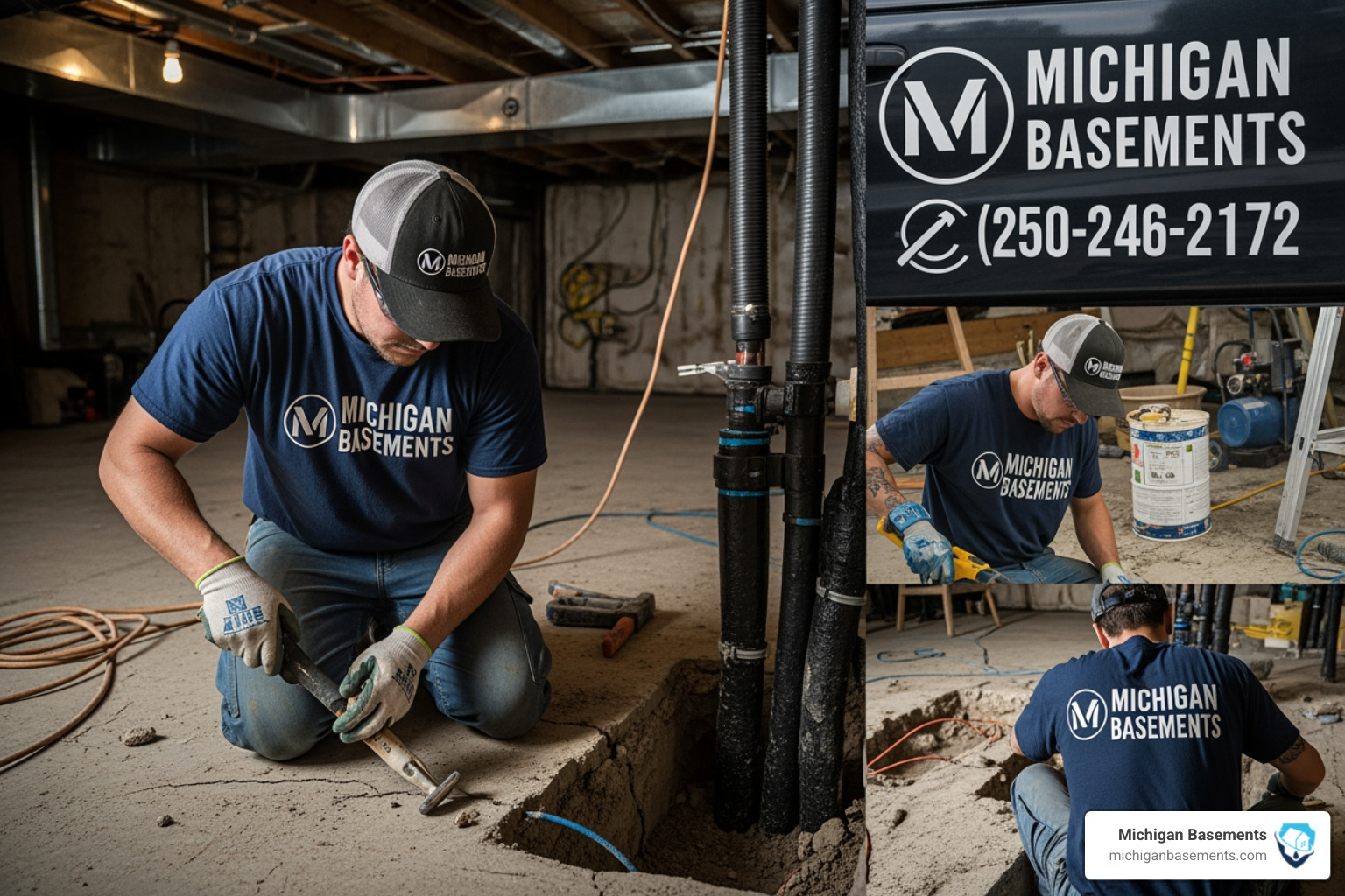 Basement wall crack in Livingston County home Basement wall crack in Livingston County home