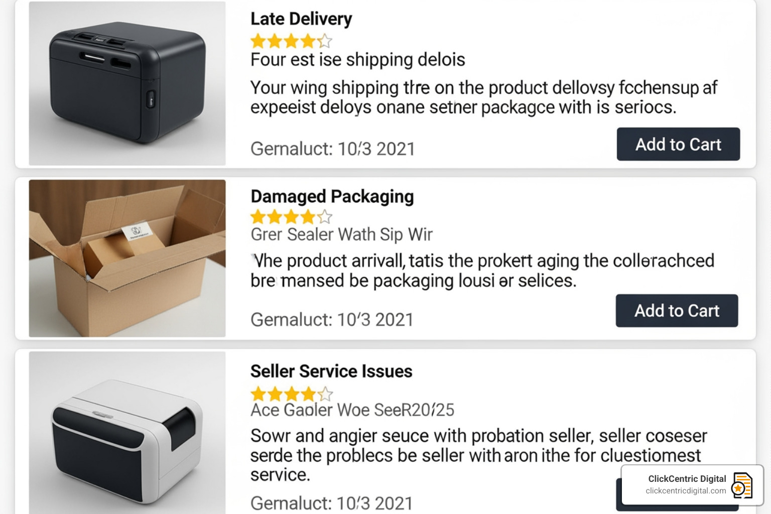 examples of Amazon reviews that may qualify for removal