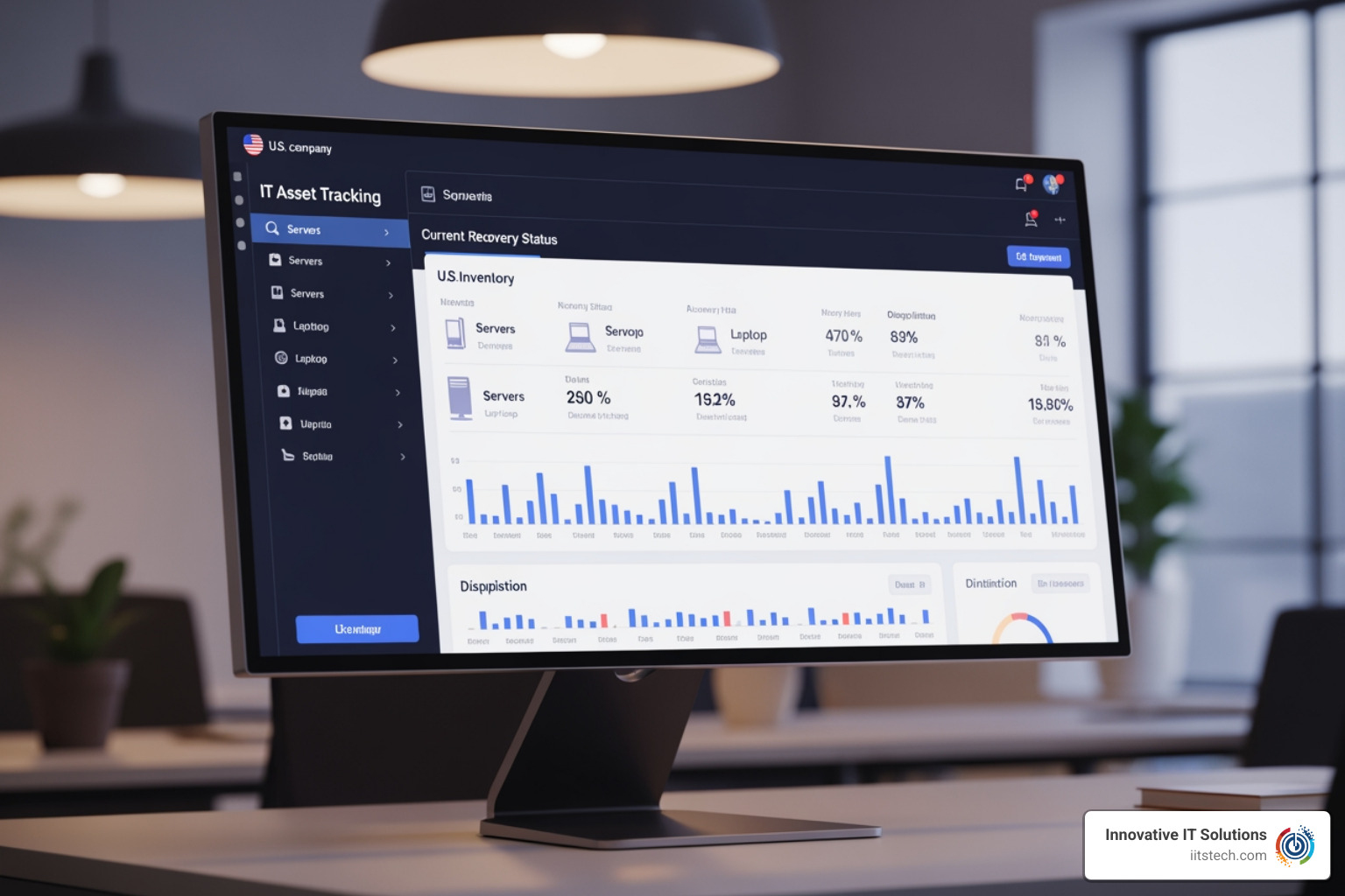 asset tracking dashboard for IT asset recovery and disposition