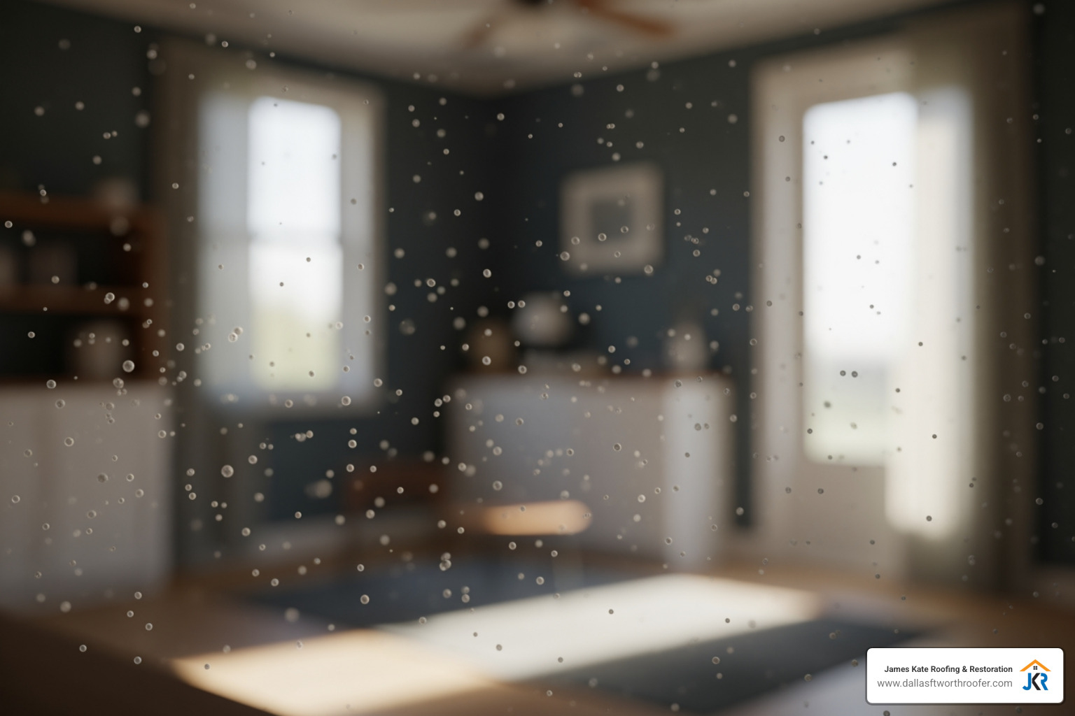 Microscopic mold spores floating in an indoor environment Microscopic mold spores floating in an indoor environment