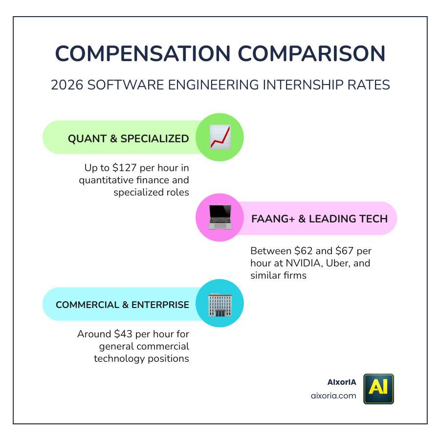 Comparison of hourly wages across Quant, FAANG+, and Commercial industries infographic