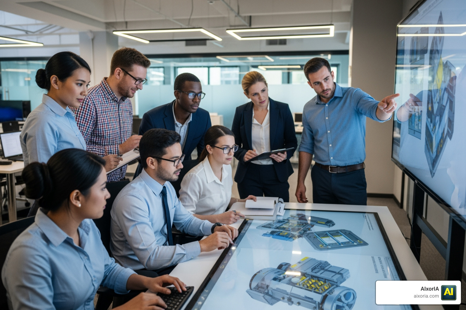 multi-disciplinary engineering teams collaborating on complex 3D models