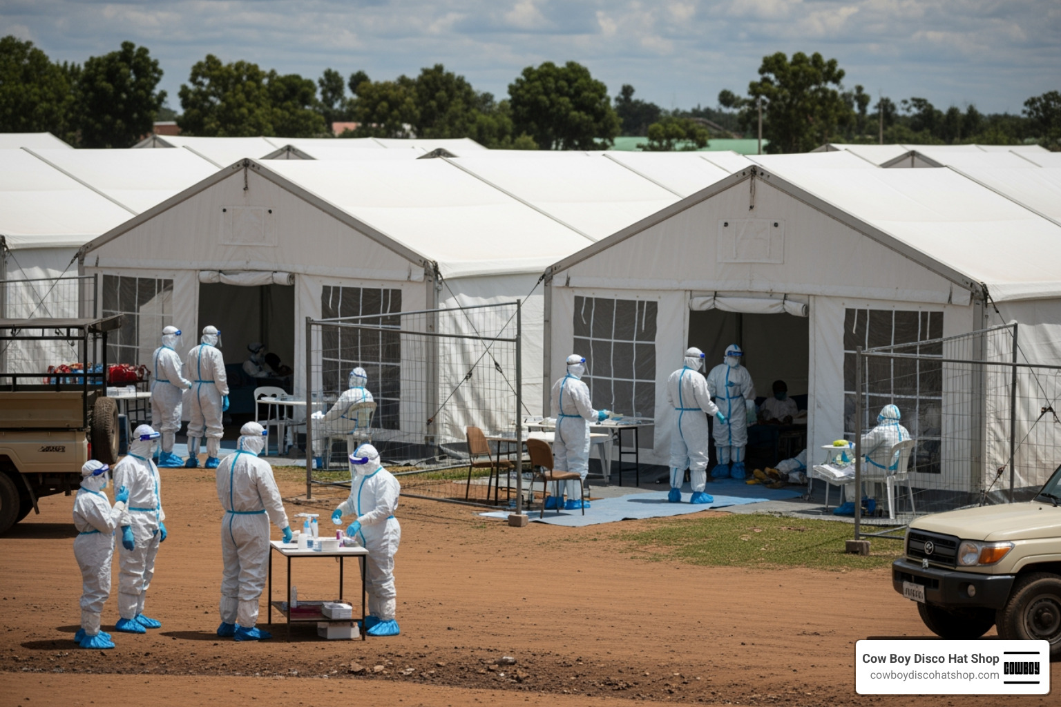 Ebola treatment center in Bunia, DRC, May 2026