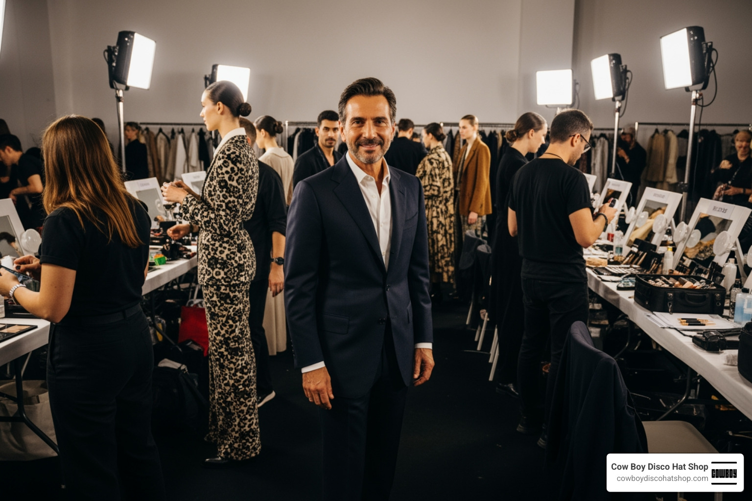 Creative director Sabato De Sarno backstage at the Gucci Resort 2027 show