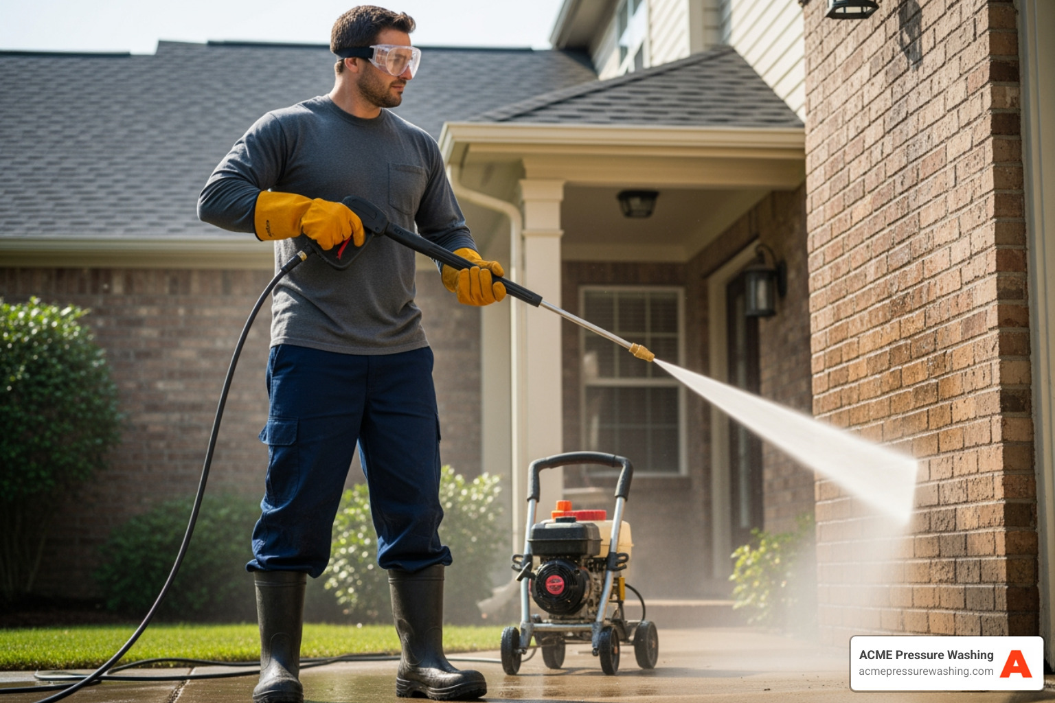 pressure washing safety gear no branding