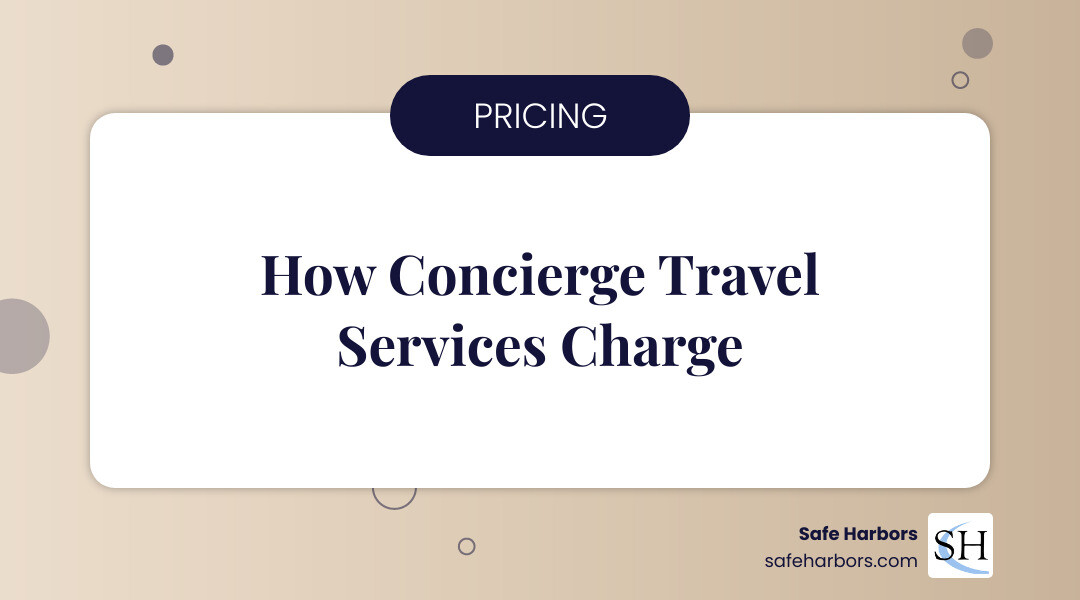 concierge travel pricing models and fee ranges infographic concierge travel pricing models and fee ranges infographic