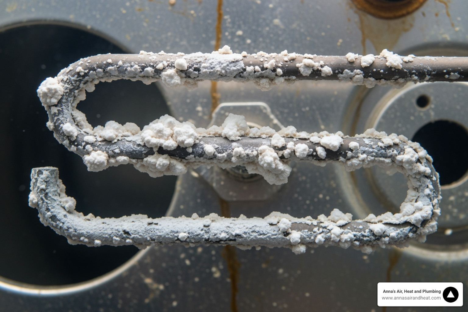mineral scale buildup on a water heater heating element mineral scale buildup on a water heater heating element
