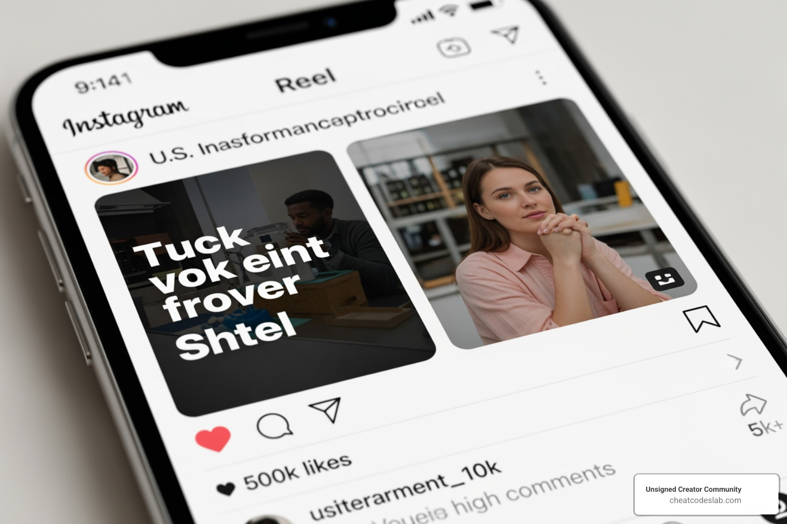 high-performing Instagram Reel with on-screen text and high engagement signals high-performing Instagram Reel with on-screen text and high engagement signals