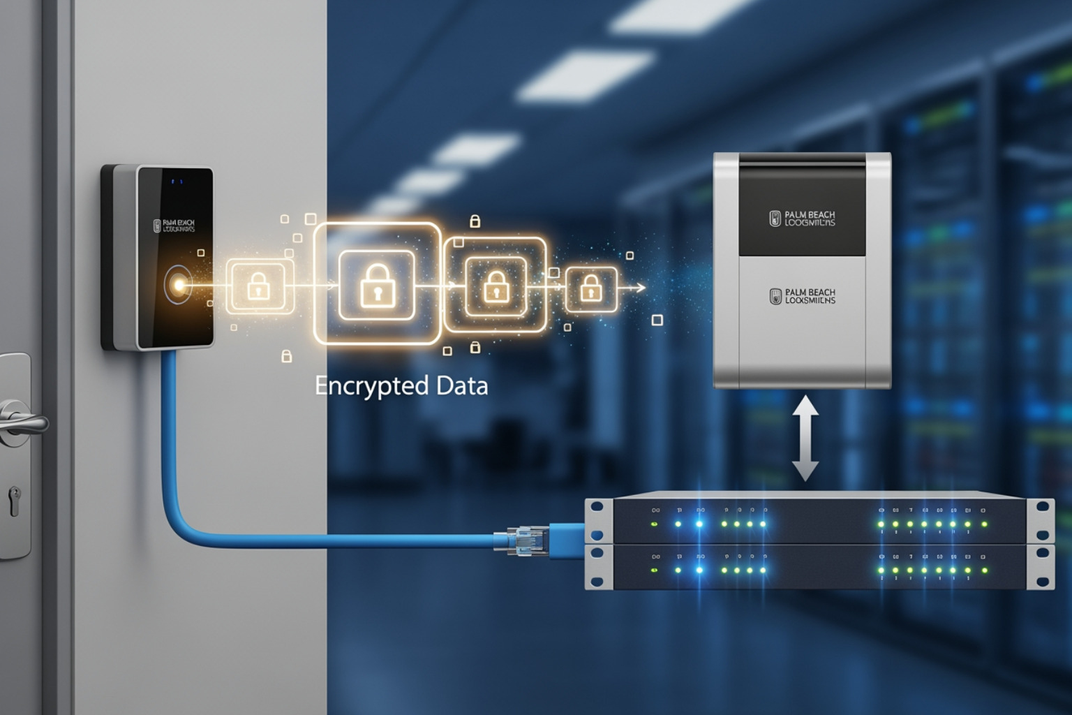 encrypted data flow diagram