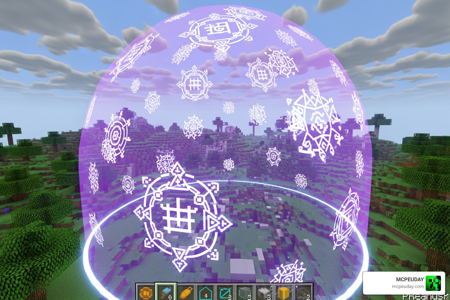 Minecraft domain expansion visual effect from Universal Craft Addon Minecraft domain expansion visual effect from Universal Craft Addon