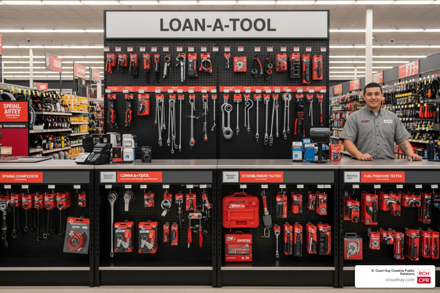 The Loan-A-Tool service counter offering specialty automotive tools The Loan-A-Tool service counter offering specialty automotive tools