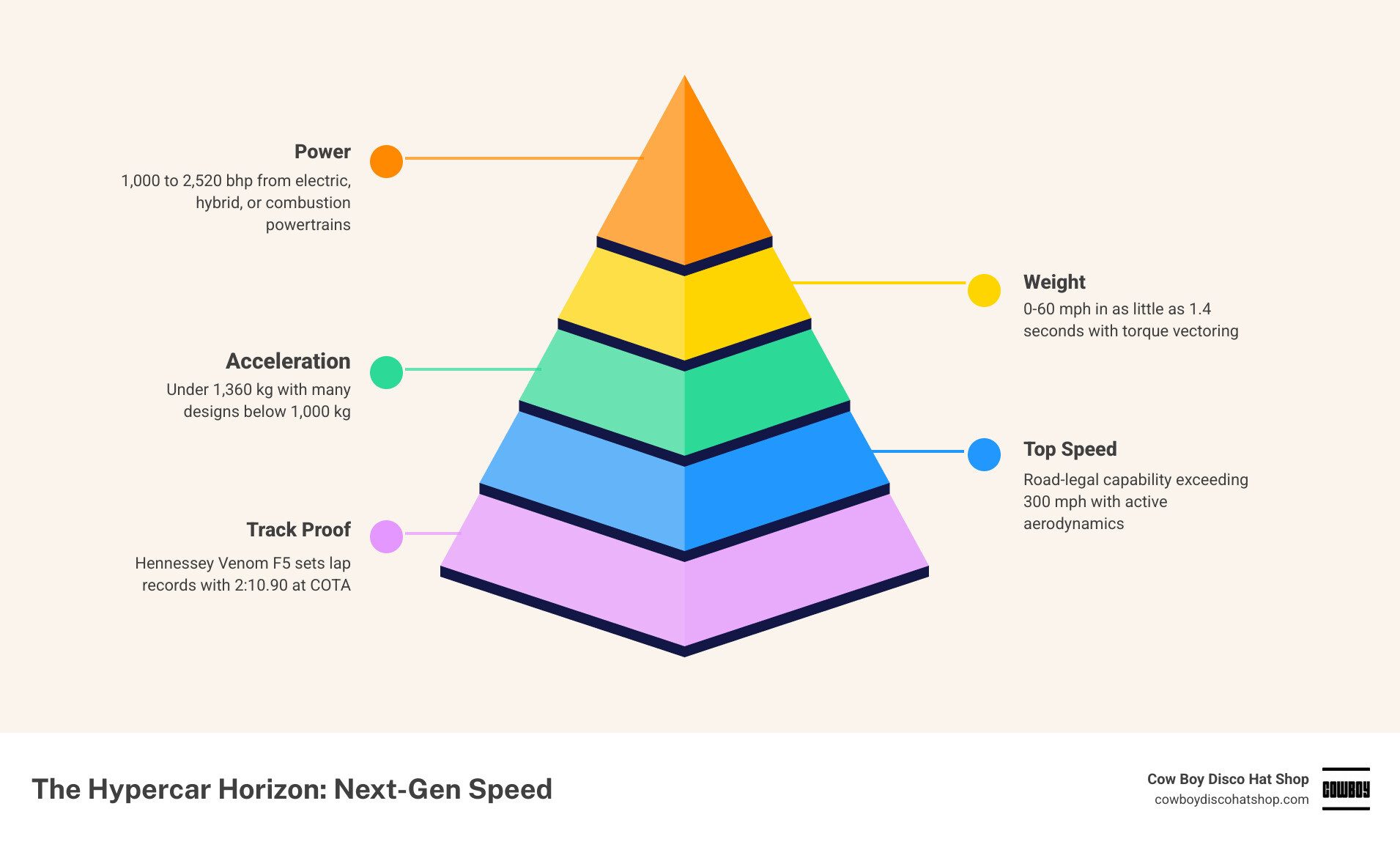 Evolution of hypercar top speeds and key performance milestones from 2000 to 2026 infographic