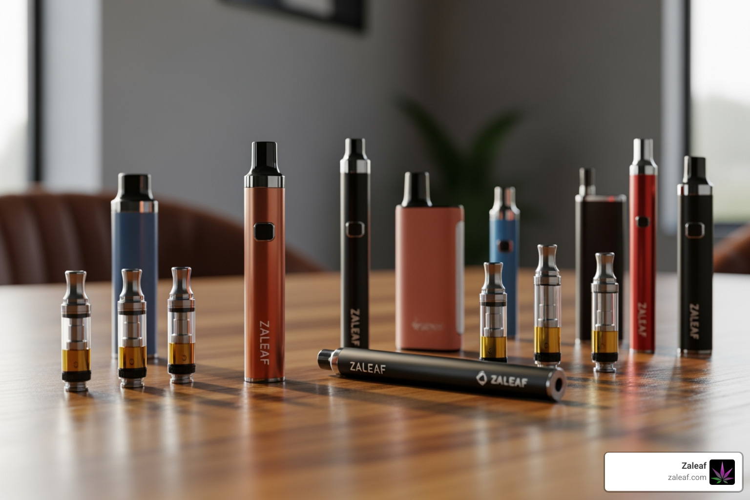 Various Zaleaf vape pens and cartridges Various Zaleaf vape pens and cartridges