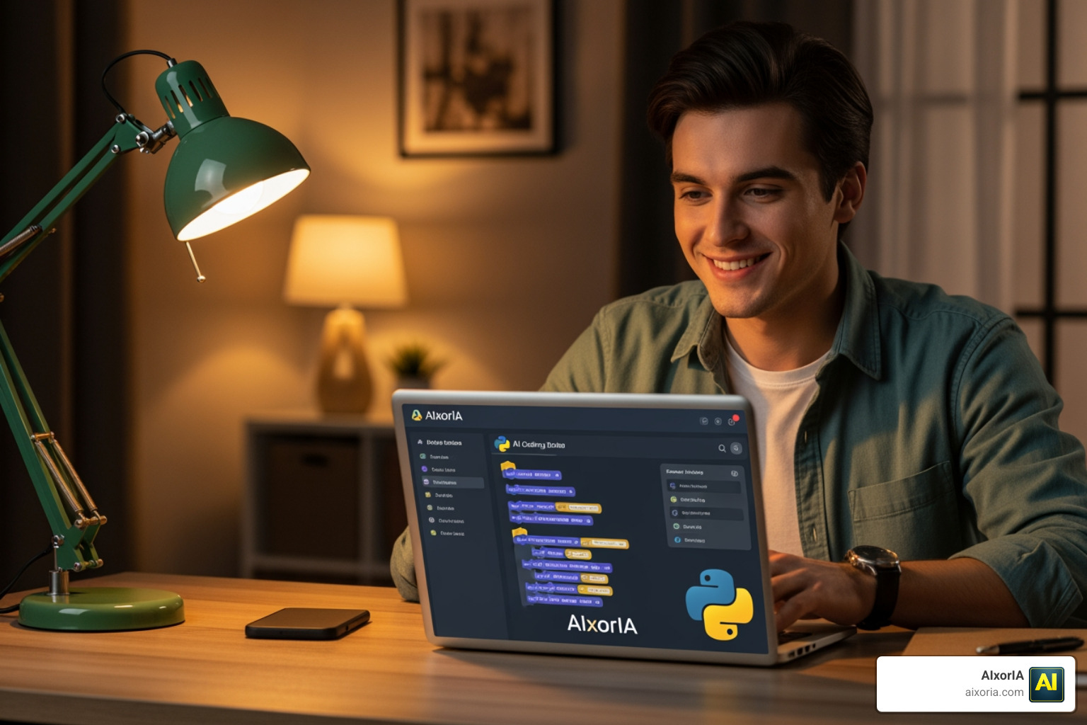 Beginner developer using a friendly AI dashboard to learn Python Beginner developer using a friendly AI dashboard to learn Python