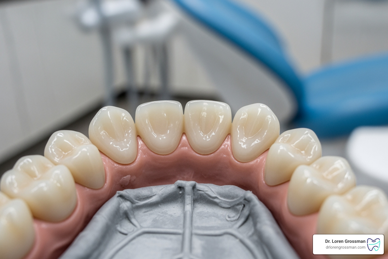 Custom porcelain shells before placement