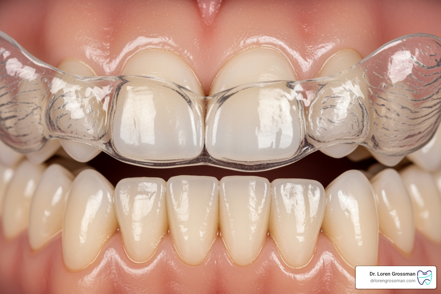 Custom dental nightguard for protecting veneers