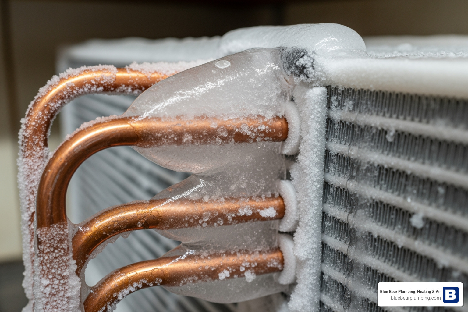 ice buildup on AC copper lines ice buildup on AC copper lines