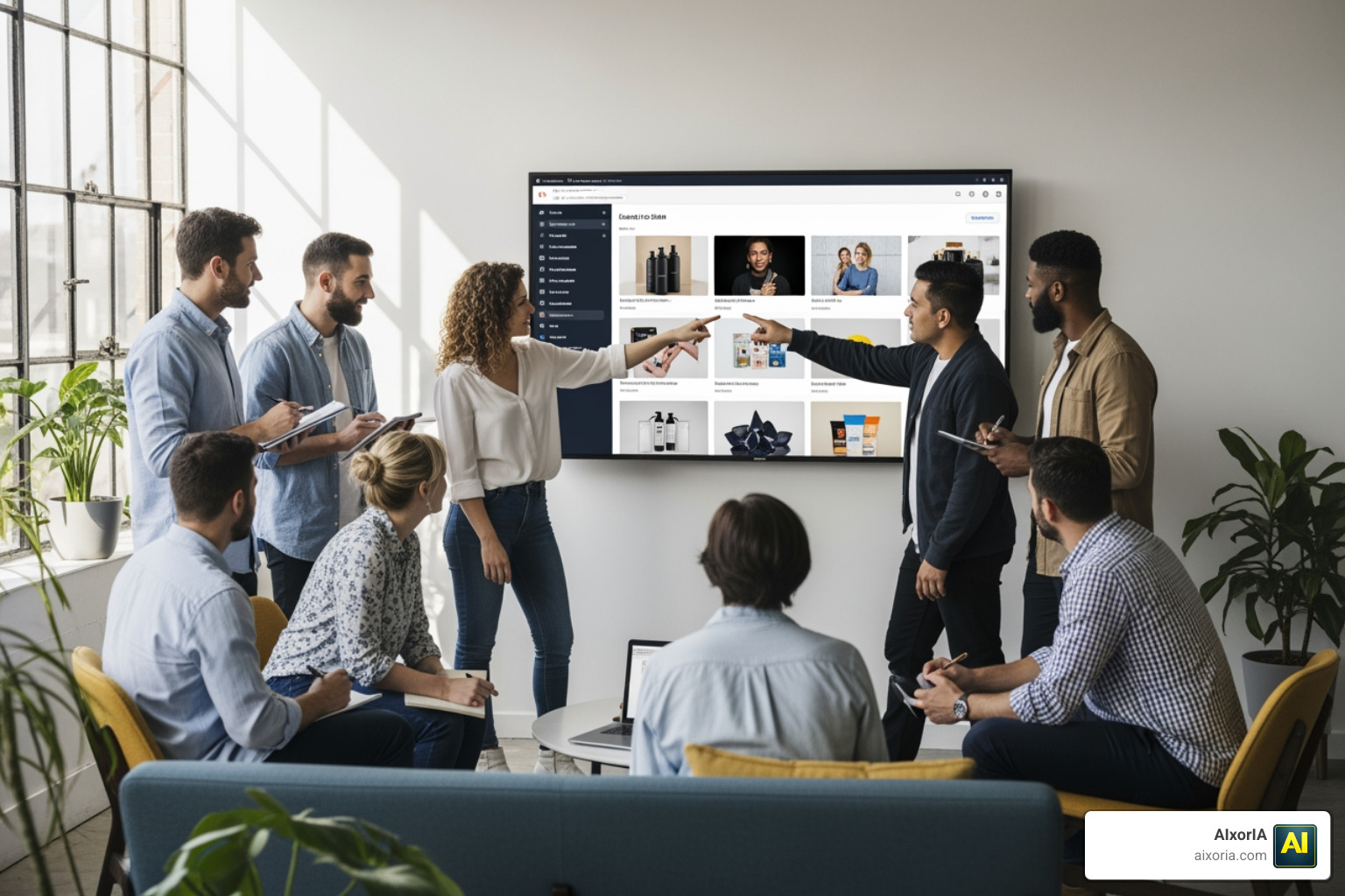 Team collaboration on creative assets within a centralized DAM platform